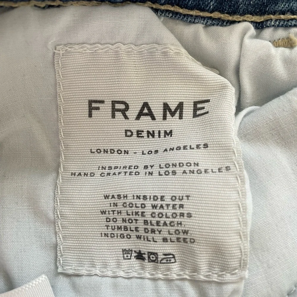 Frame Le High Skinny Denim Distressed Jeans Size 25